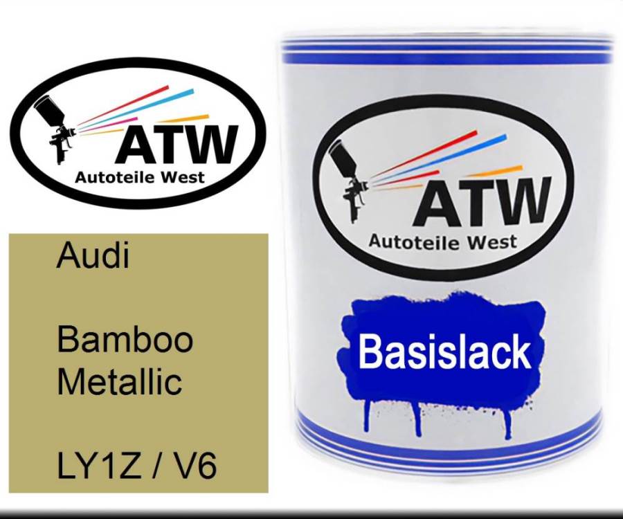 Audi, Bamboo Metallic, LY1Z / V6: 1L Lackdose, von ATW Autoteile West.